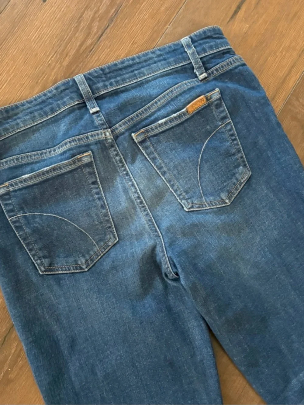 Joe's Jeans Dark Blue Denim Waistband Detail